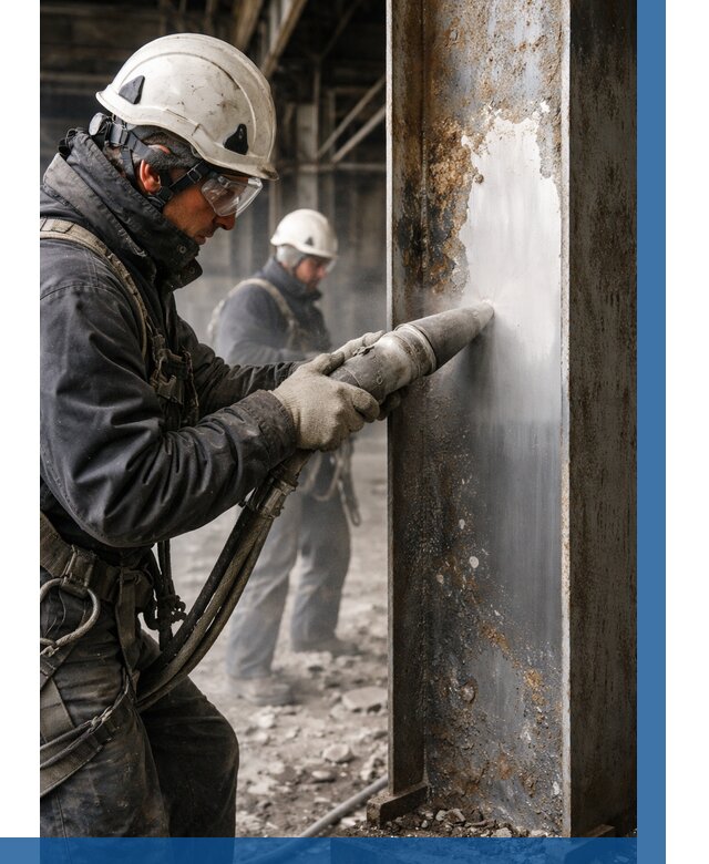 Удаление старой краски с металла в Советской Гавани от 468 р. | ВЫСОТНИК-Свс