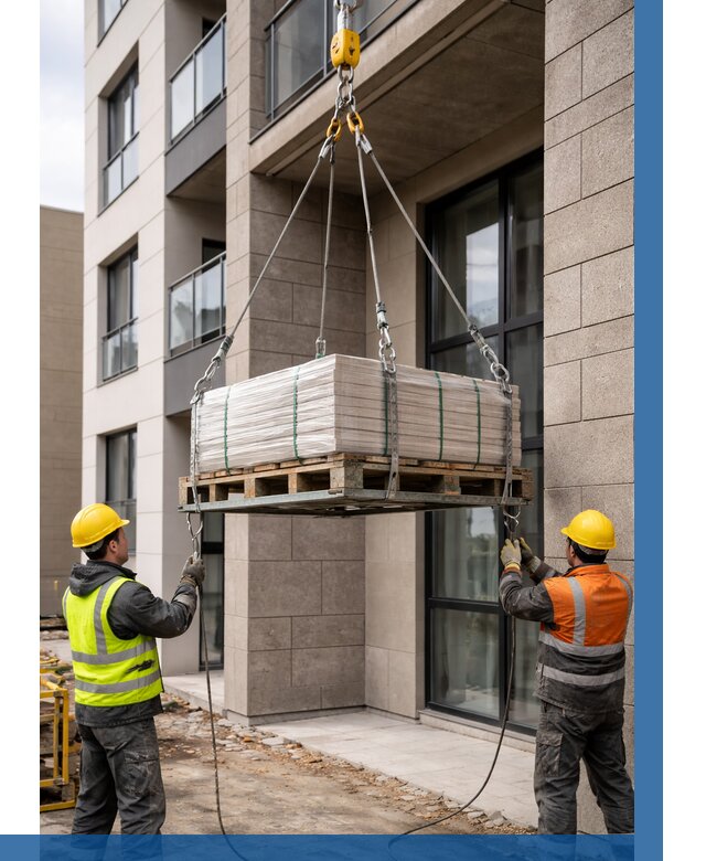 Подъем керамогранита на этаж в Советской Гавани от 3636 р. | ВЫСОТНИК-Свс