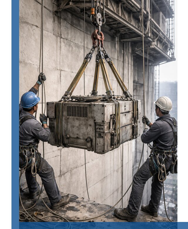 Такелажные работы на высоте, подъем и монтаж грузов в Советской Гавани