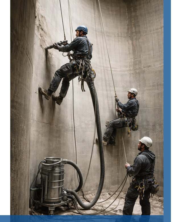 Зачистка силосов в Советской Гавани от 4675 р. Договор и смета ВЫСОТНИК-Свс