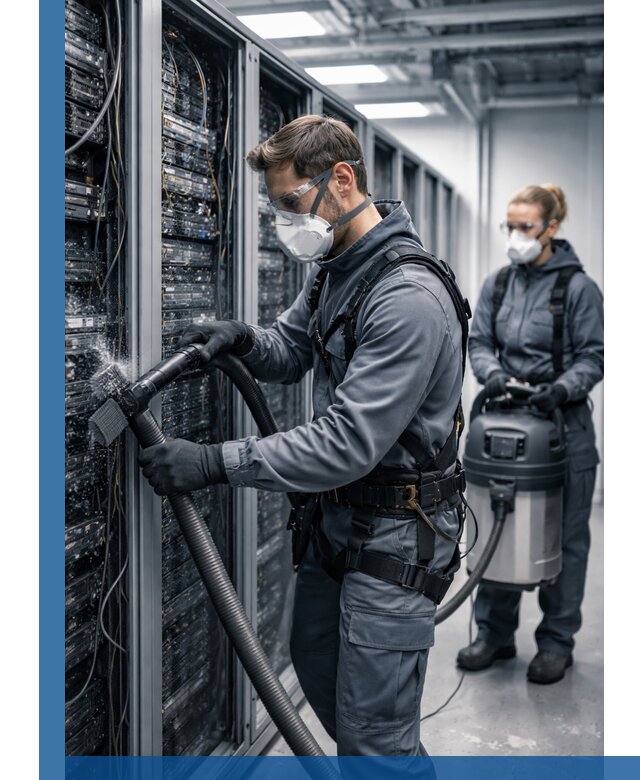 Обеспыливание серверной комнаты в Советской Гавани, профессиональная очистка