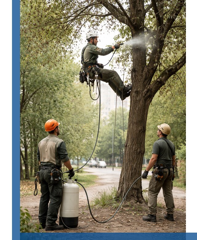 Обработка деревьев от вредителей в Советской Гавани профессиональная защита