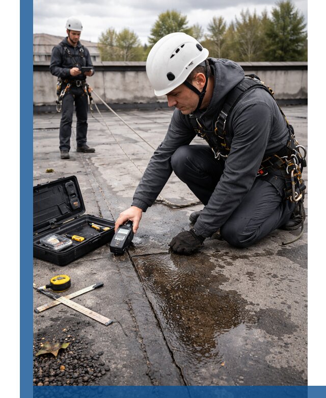 Обследование кровли на протечки и выявление дефектов в Советской Гавани