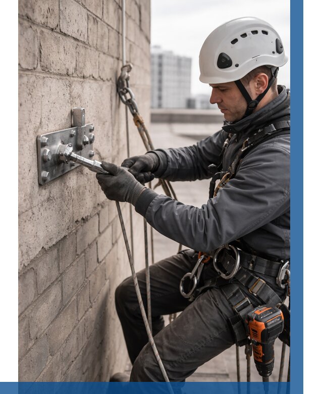 Установка анкерных точек в Советской Гавани от 3636 р. | ВЫСОТНИК-Свс