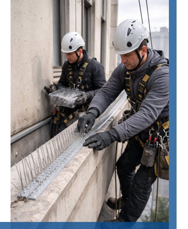 Установка шипов от птиц в Советской Гавани от 883 р. | ВЫСОТНИК-Свс